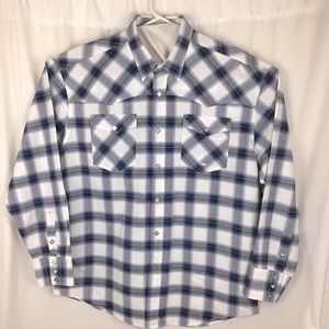 New ROPER Men’s Long Sleeve snap down shirt Sz XL